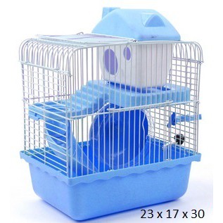 Lồng chuột hamster 2 tầng (Size to và nhỏ, full phụ kiện như hình)