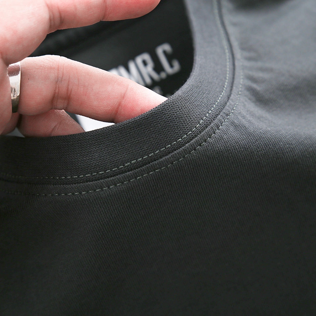 Áo thun trơn cao cấp MRC 2202100 chất vải cotton co giãn, mềm mịn, thấm hút tốt - MENFIT