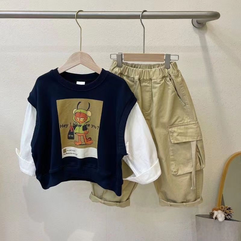 Bộ Đồ Thời Trang Mùa Thu 2022 Phong Cách Hàn Quốc Mới Cho Bé Trai