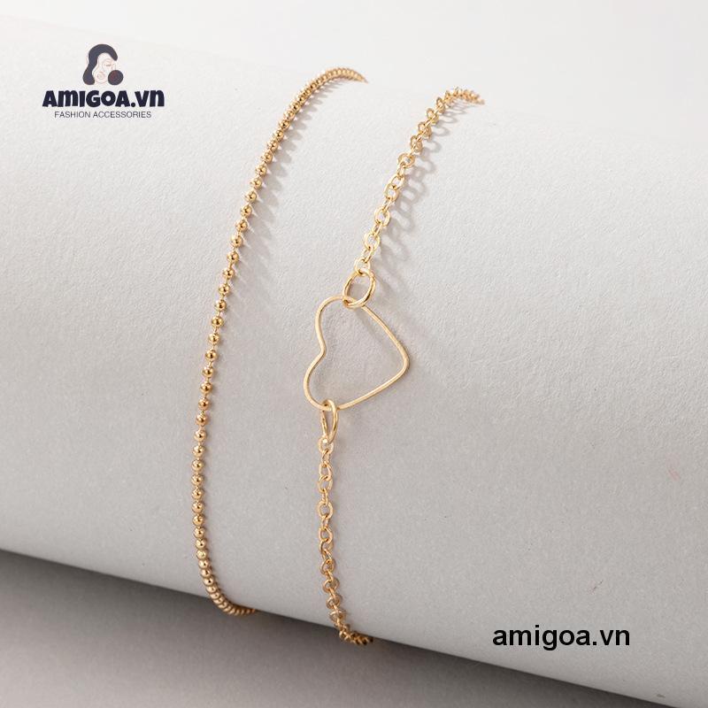 ✨✨Vòng Đeo Tay Mặt Hình Trái Tim Quà Tặng Sinh Nhật/Sinh Nhật Cho Nữ