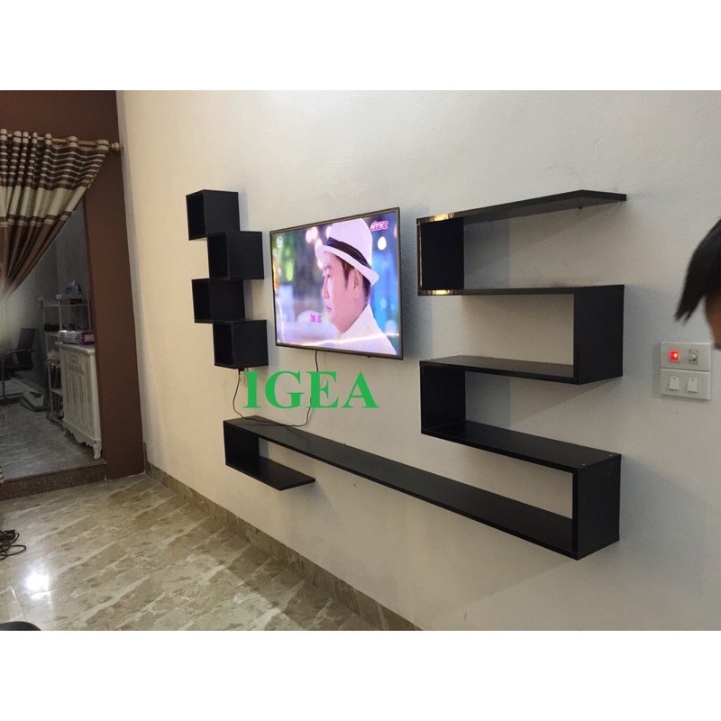 kệ tivi treo phòng khách giá xưởng 2mx20