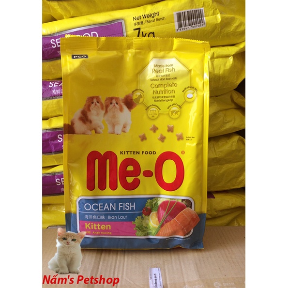 Thức ăn hạt Me-o Ocean Fish Kitten dành cho mèo con dưới 1 năm tuổi