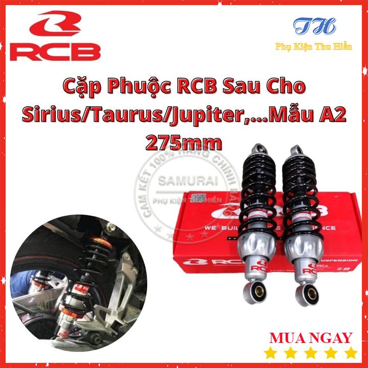 Cặp Phuộc RCB Sirius, Taurus, Jupiter... Gắn Sau Chính Hãng Racing Boy A2 275mm