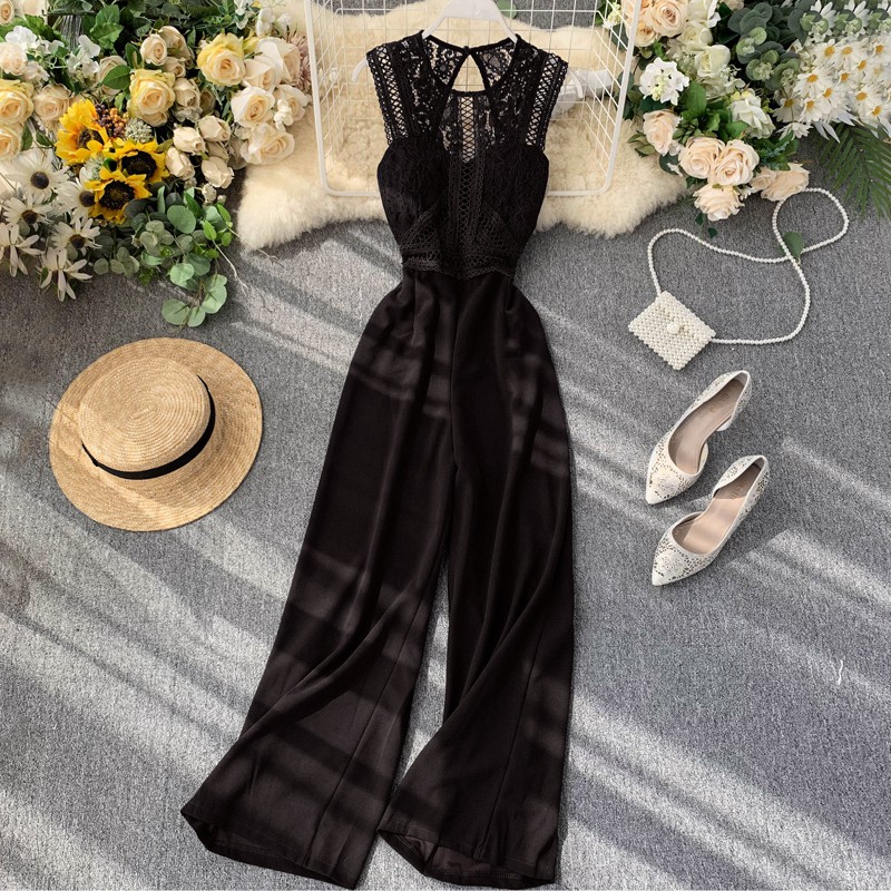 Jumpsuit ren có  7 màu siêu đẹp ống rộng