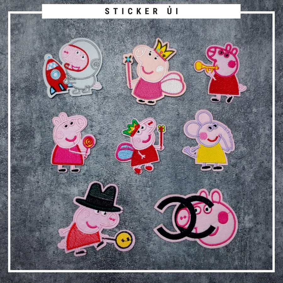Sticker vải thêu cao cấp - CÓ SẴN KEO ỦI,Patch ủi dùng làm miếng vá Quần Áo,áo phao,BALO,quần jogger, đồ jeans, giày dép