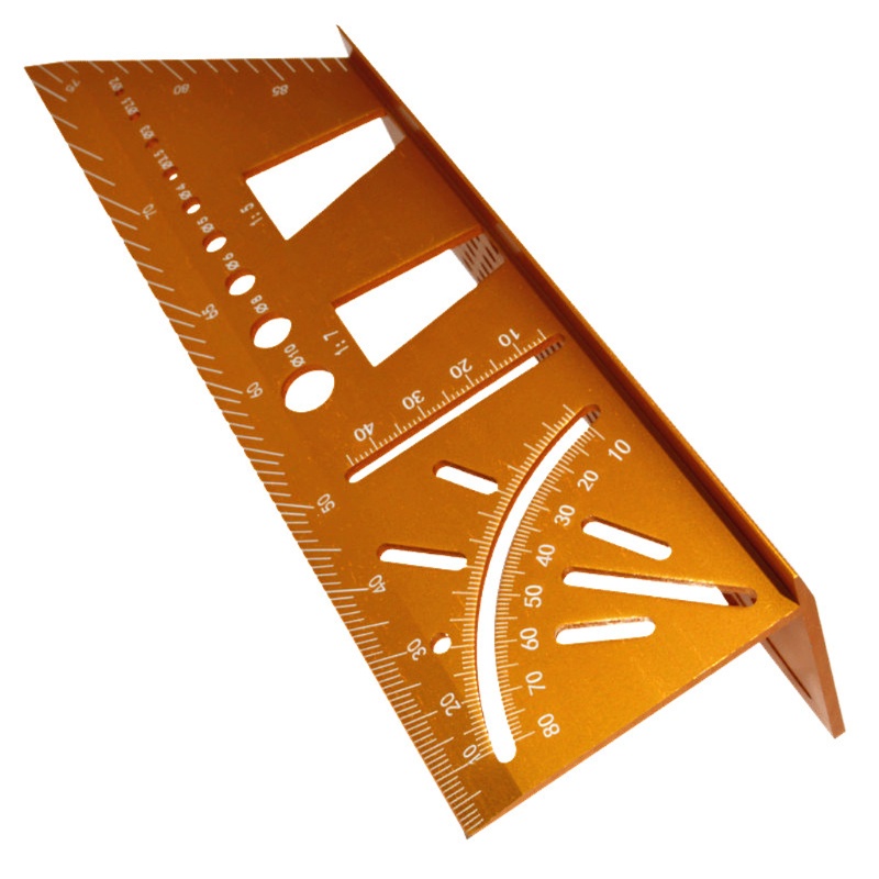 Thước Đo Góc 45 / 90 Độ Bằng Hợp Kim Nhôm Cao Cấp
