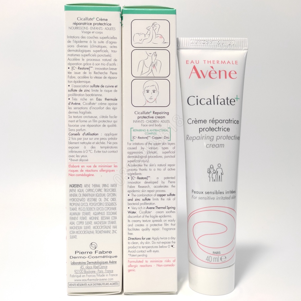 Kem dưỡng Avene Cicalfate Repair Cream 40ml Nội địa Pháp