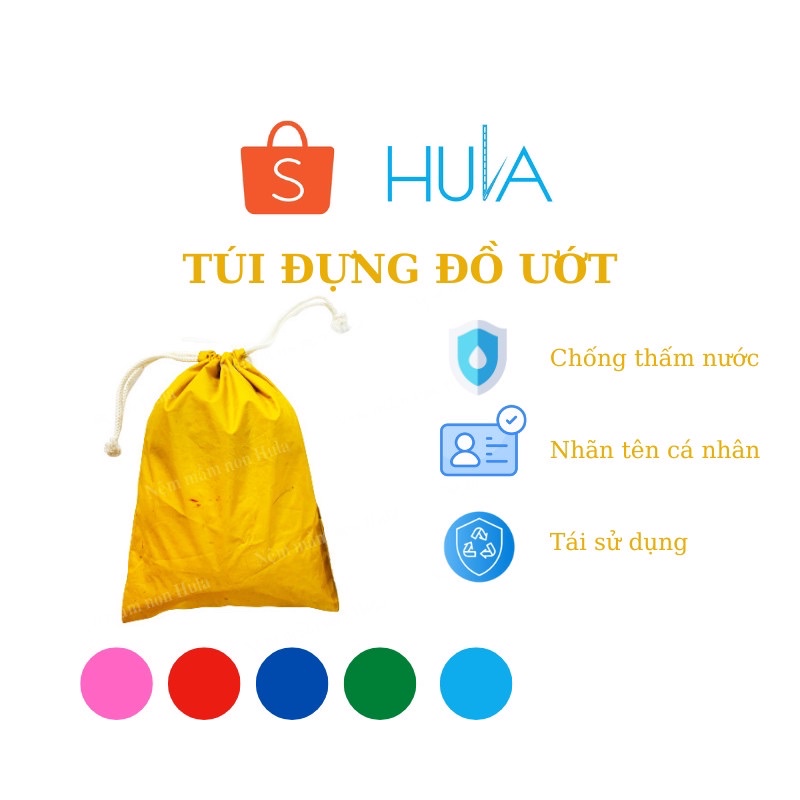 TÚI ĐỰNG ĐỒ DƠ CHO BÉ ĐI HỌC – TÚI ĐỰNG ĐỒ ƯỚT CHO BÉ ĐI BƠI, ĐI BIỂN (VÀNG)