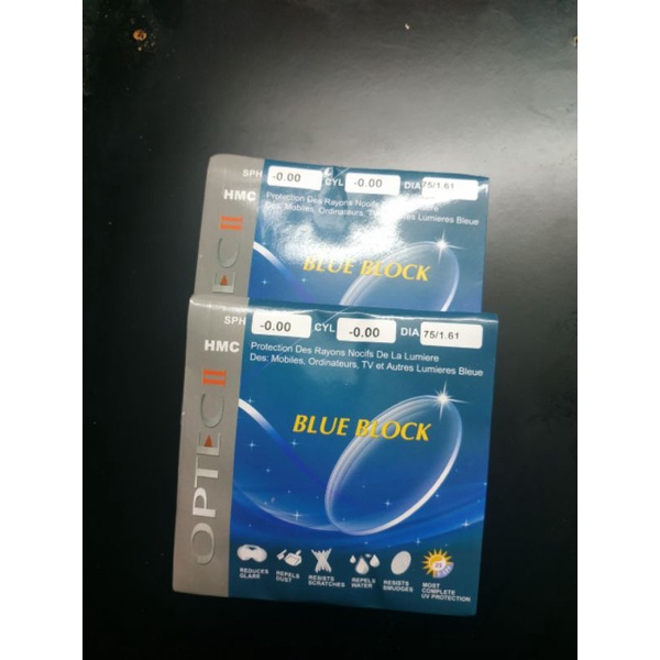 Tròng kính BLUE CONTROL lọc ánh sáng Xanh 1.61 chống tăng độ hàn quốc chính hãng
