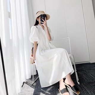 Đầm suông cổ viền ren Quảng Châu