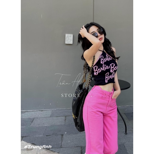Áo Len Yếm mongtoghi barbie siêu xinh, len croptop.