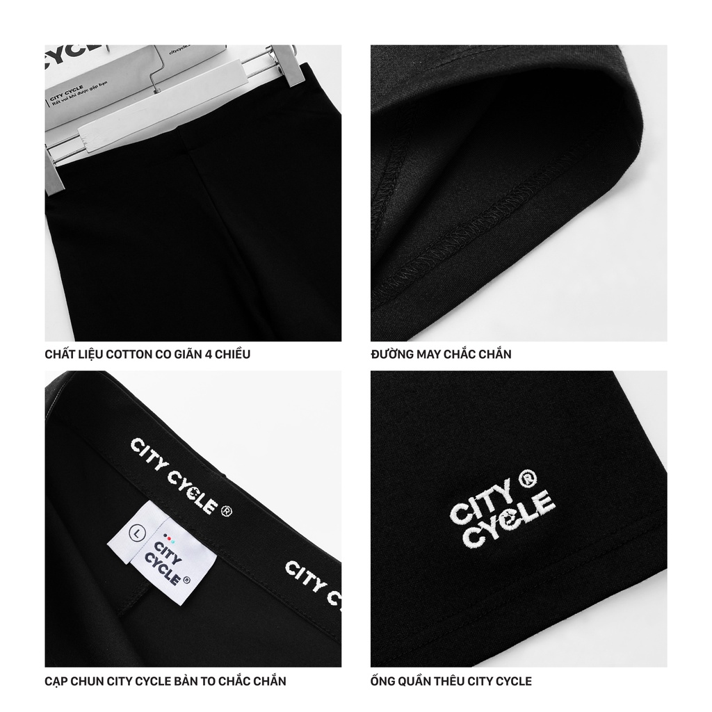 Quần Legging đùi local brand biker City Cycle dáng ngắn nữ thể thao