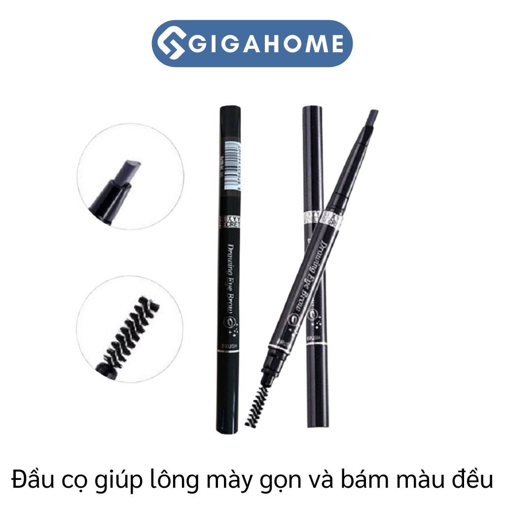 Chì Kẻ Lông Mày 2 Đầu GIGAHOME Bền Màu, Không Thấm Nước, Lâu Trôi 7126