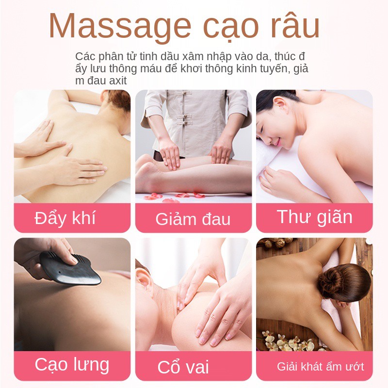 ❈♣☇Tinh dầu hoa hồng massage toàn thân, đả thông kinh mạch, phế, đẩy dầu, lưng, body, vai, cổ, mặt, body