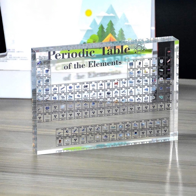 Bảng tuần hoàn nguyên tố hoá học bằng acrylic - trang trí bàn học - decor