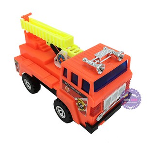 Đồ chơi xe thang cứu hỏa Minh Ký 4 bánh chạy trớn