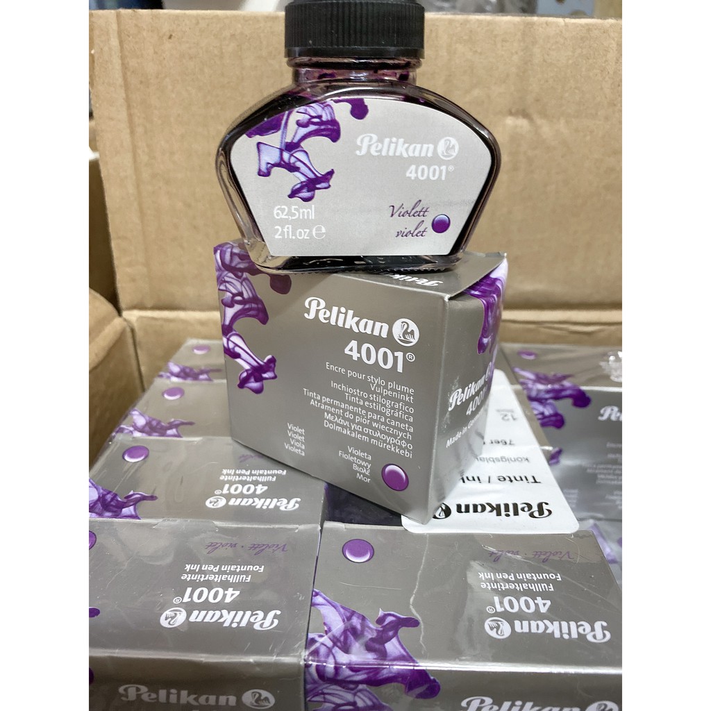 12 hộp Mực Pelikan 4001  - 62.5ml Màu tím