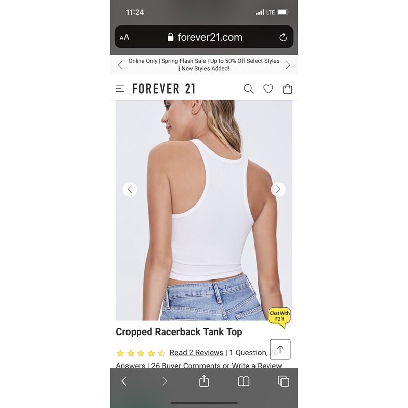 Áo thun croptop 3 lỗ vnxk F21