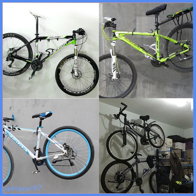 Bộ 2 Móc Treo Xe Đạp Gắn Tường Dễ Lắp Đặt Tiện Dụng