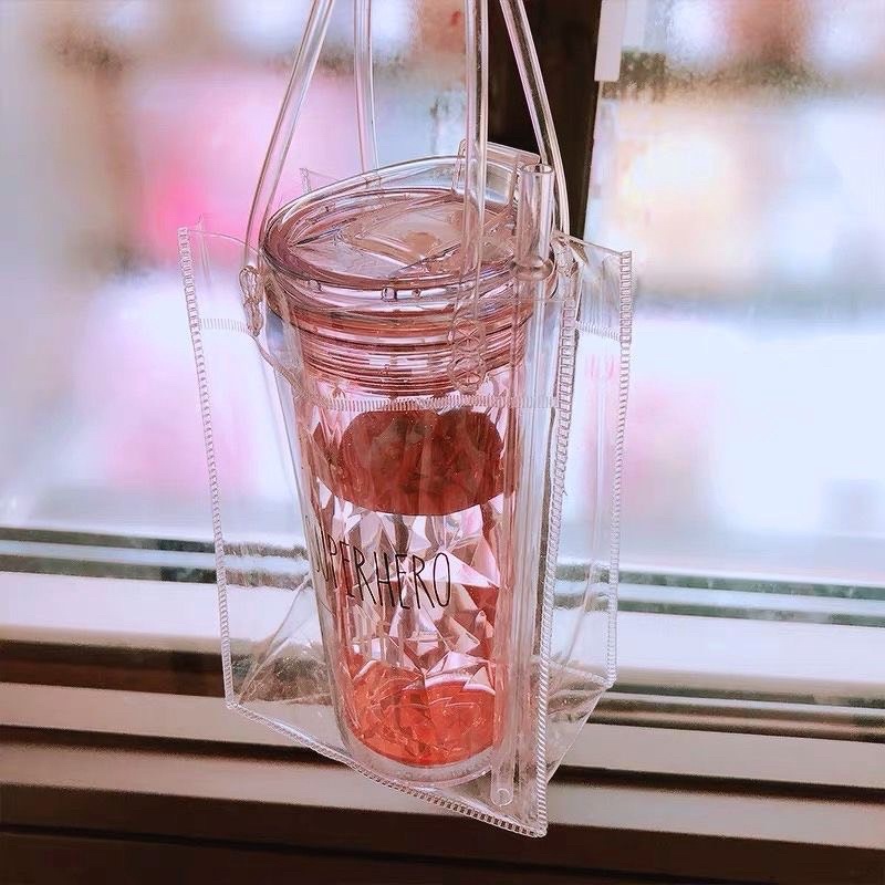 BÌNH NƯỚC NHỰA MOSHI CHUẨN HÀNG NHẬP THÁI LAN KÈM TÚI QUAI XÁCH CUTE