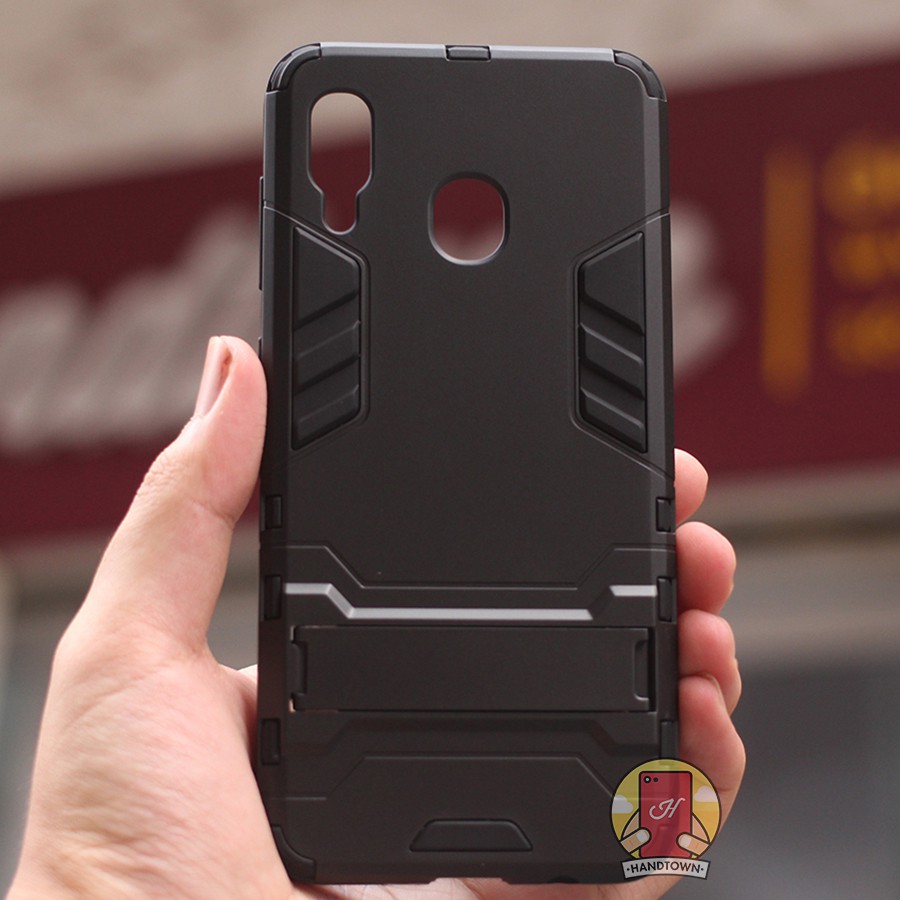 Ốp Lưng Cho Samsung Galaxy M10s iRON - MAN Nhựa PC Cứng Viền Dẻo Chống Sốc