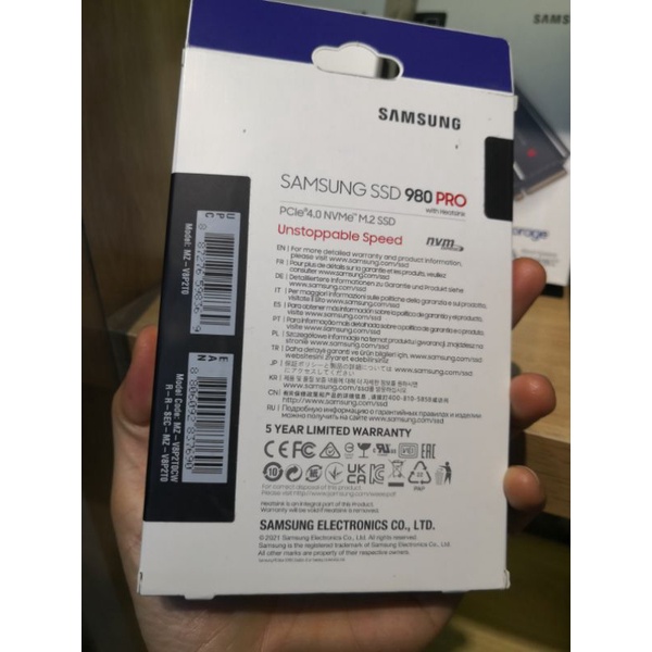 Ổ cứng SSD Samsung 980 Pro PCIe Gen4x4 M2 2280 NVMe - 2TB HeatSink Tản nhiệt