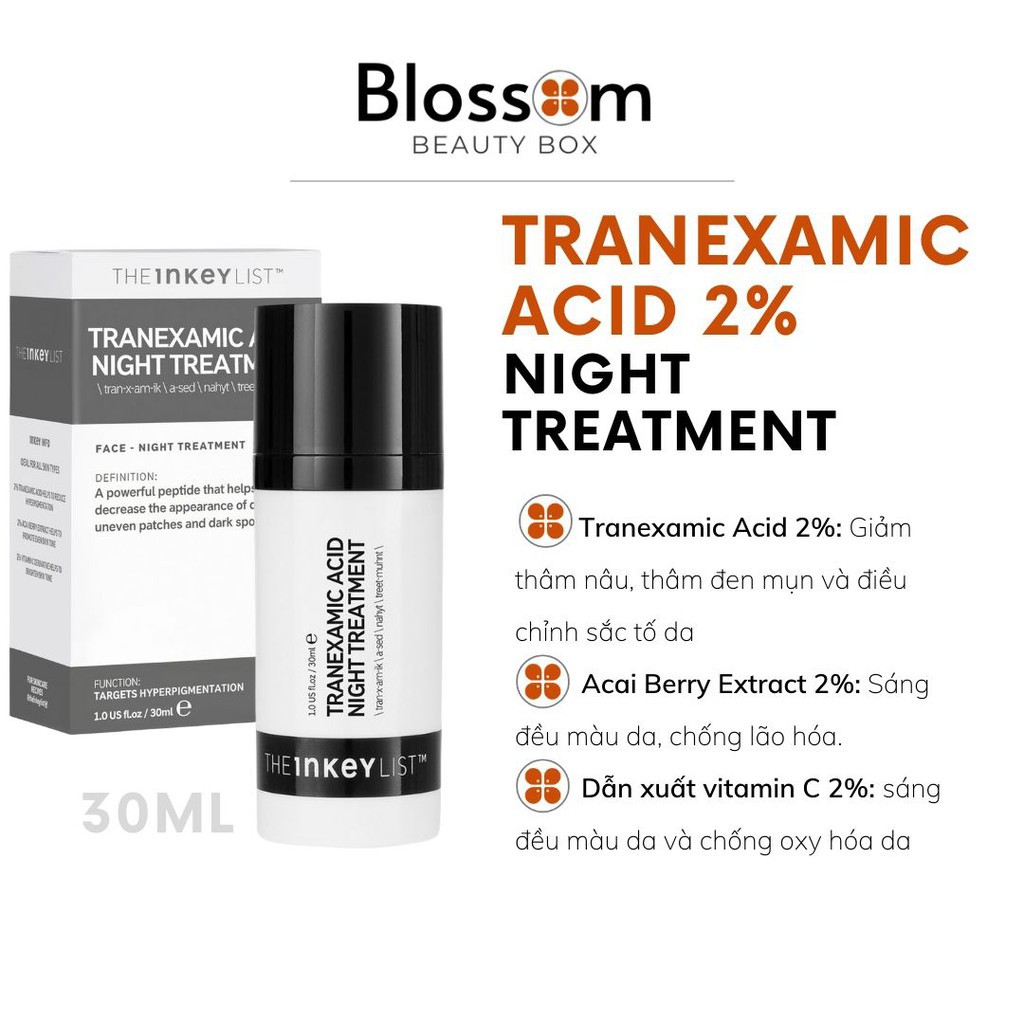 [Order Sephora US] Kem dưỡng trắng da Tranexamic Acid + Vitamin C THE INKEY LIST