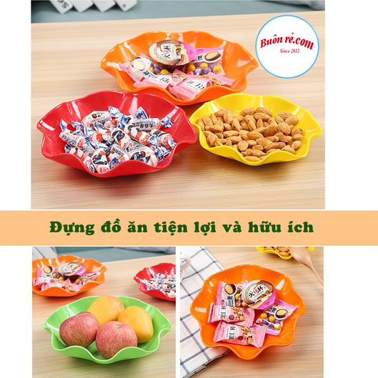 Đĩa tròn hoa nhựa Song Long – Đĩa nhựa đựng đồ ăn tiện lợi, nhỏ gọn (MS: 2825-2826-2827) – Buôn rẻ 01362