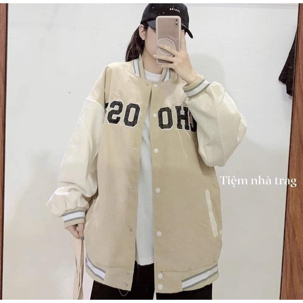 [Mã 44FASHIONSALE1 giảm 10K đơn 50K] Áo khoác Nhung Gân nam nữ form rộng cực đẹp bigsize hàn quốc CAMA STORE AK78