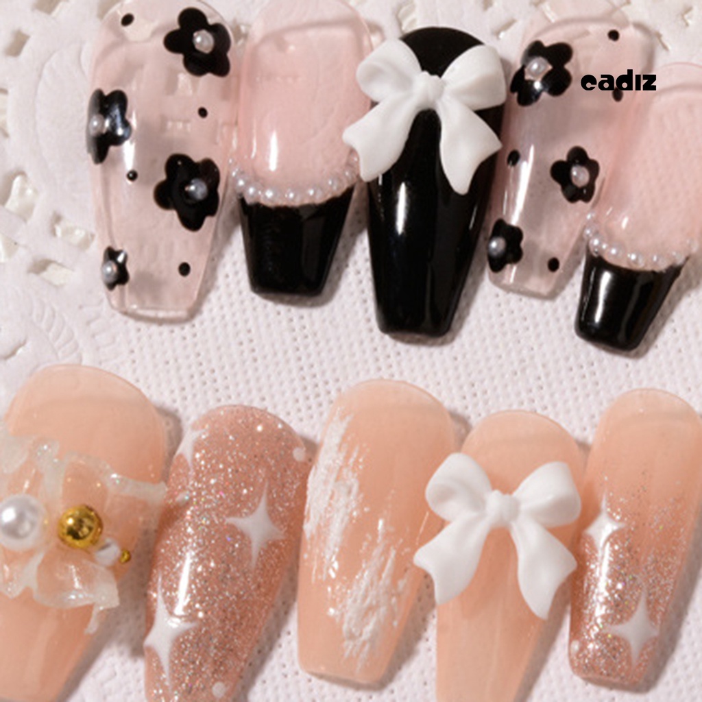 Set 50 Phụ Kiện Tạo Hình Nơ 3D Trang Trí Móng Tay Nghệ Thuật