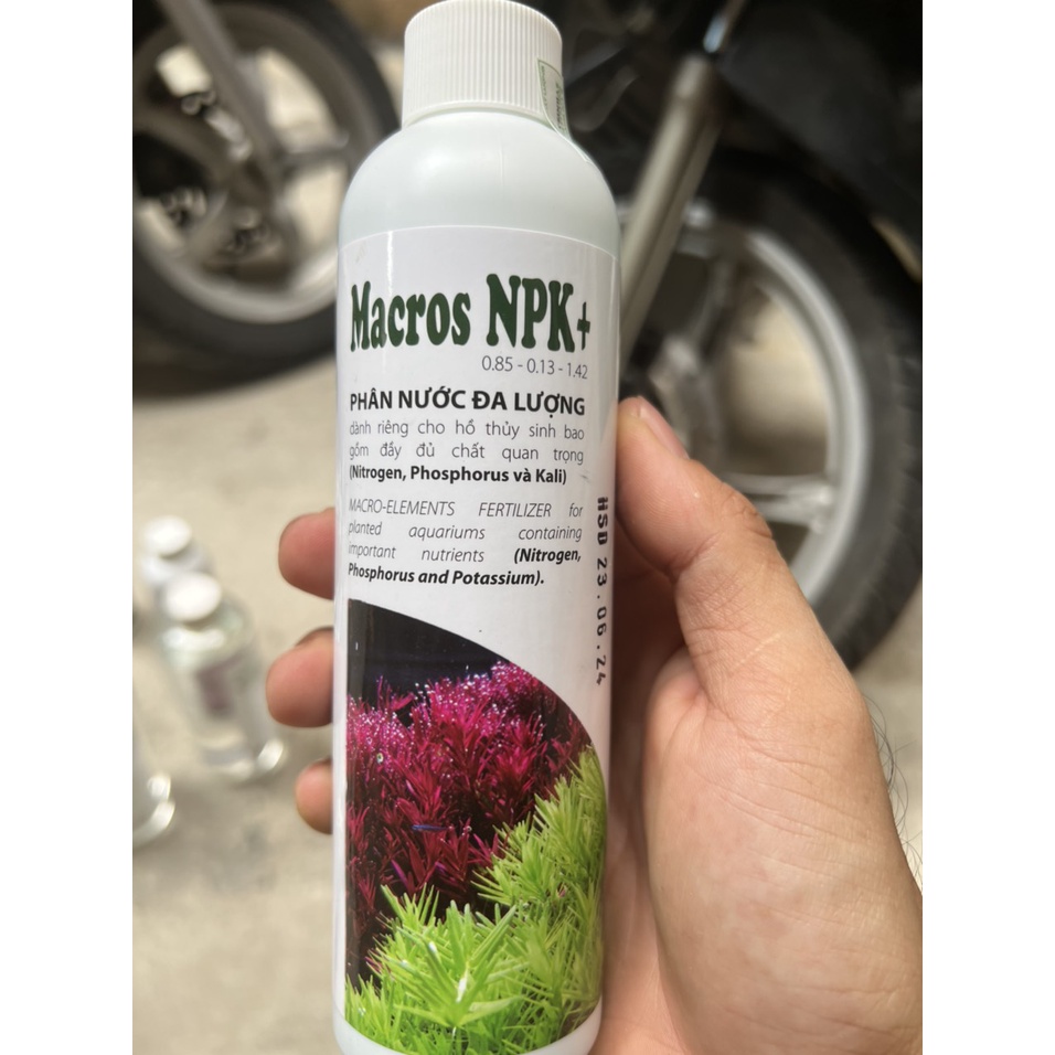 Phân nước các loại All in One Pro, Macros P+, NPK+, Fe+, K+, Trace, Fertilizer cho hồ thủy sinh, 230ml