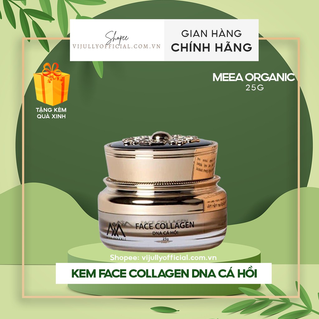 Kem face collagen DNA cá hồi Meea mờ thâm nám, dưỡng da trắng hồng căng bóng 25g