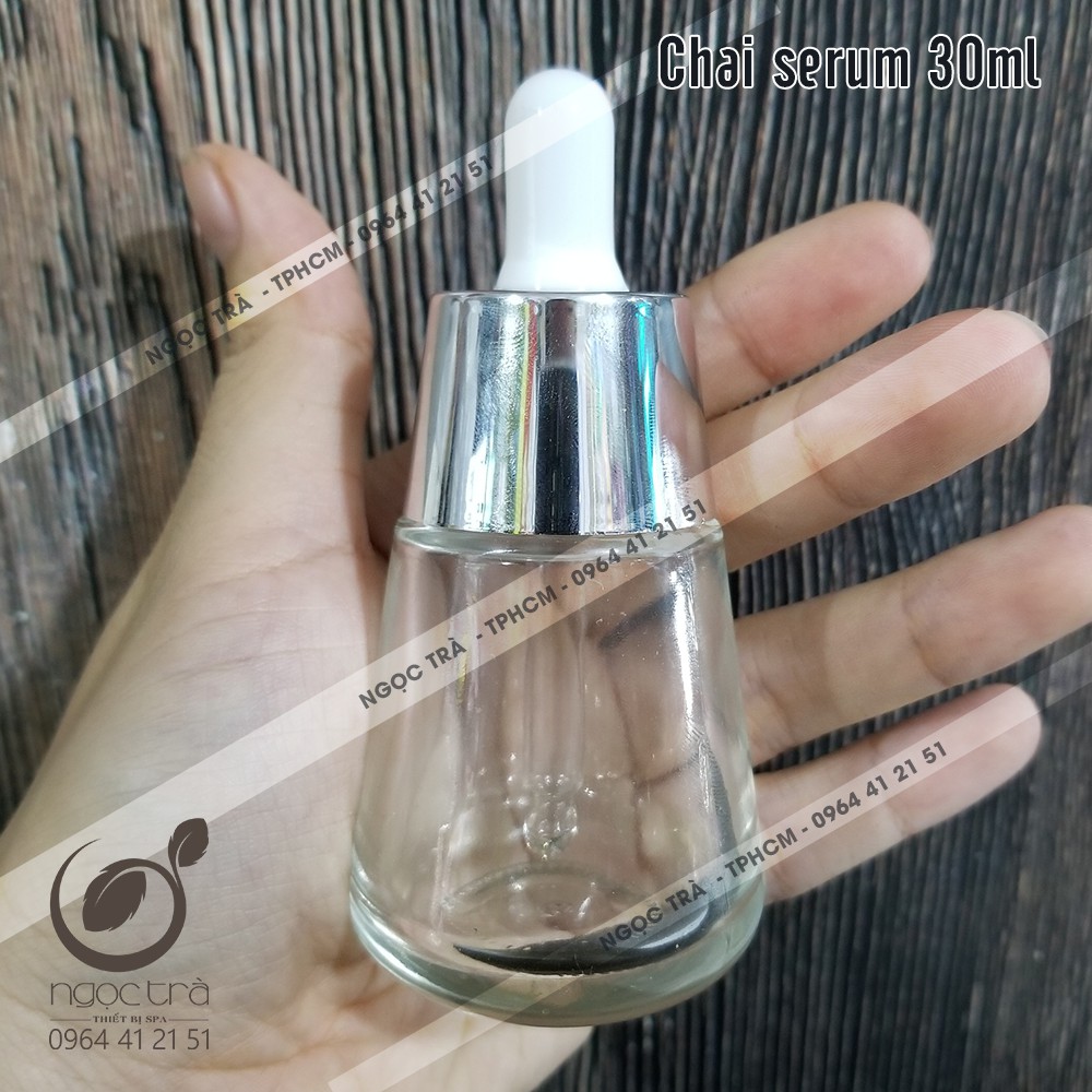 Chai lọ chiết serum 30ml bầu [ẢNH THẬT]