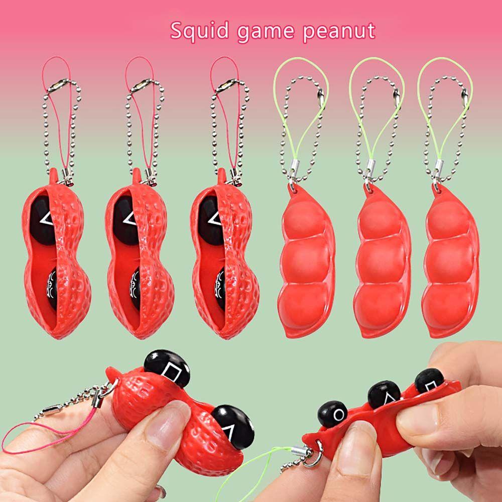 YIYU Đồ Chơi Con Quay Hình Hạt Đậu Phộng Bằng Cao Su Giúp Giảm Căng Thẳng