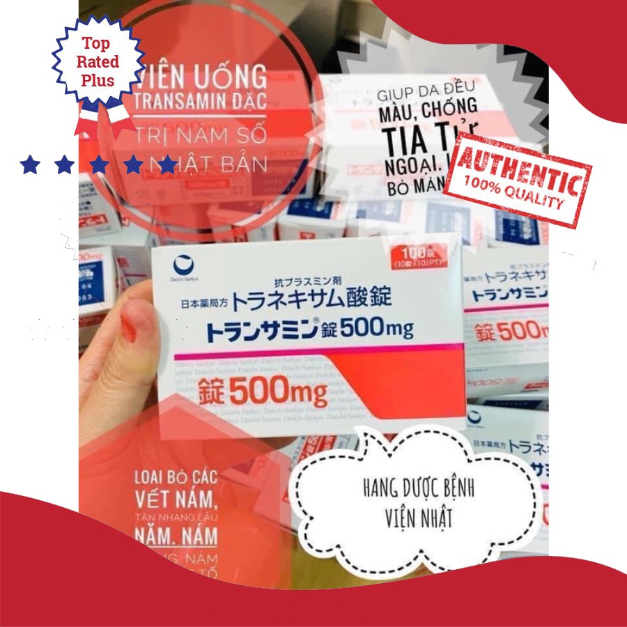 HOTTransamin_500mg - Viên Uống Trị_Nám, Trắng Da Transamin_500mg Nhật Bản