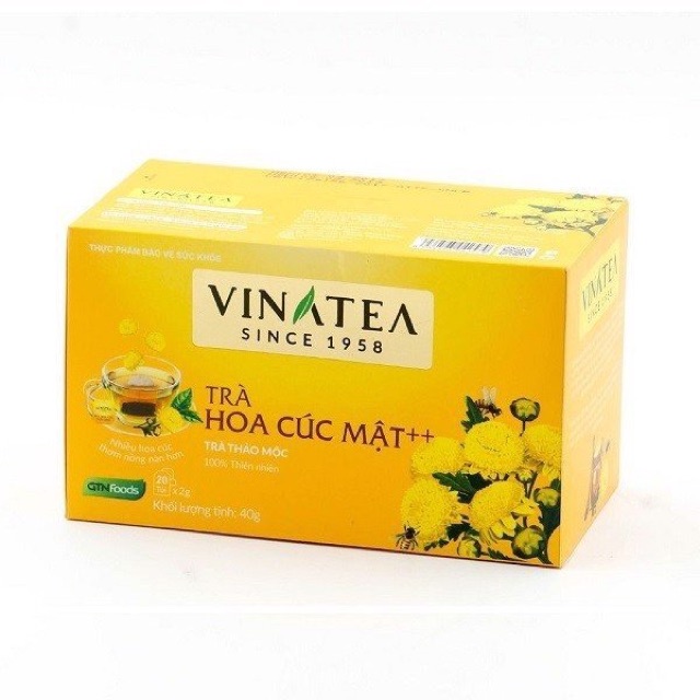 TRÀ TÚI LỌC VINATEA HOA NHÀI/ HOA CÚC MẬT/ TRÀ ĐEN/ TRÀ GOODNIGHT/ HƯƠNG DÂU/ HƯƠNG ĐÀO HỘP 25 TÚI | BigBuy360 - bigbuy360.vn