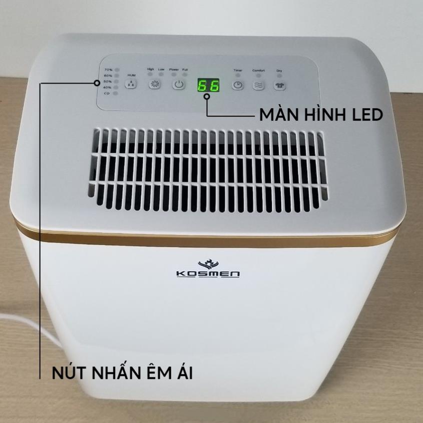 Máy hút ẩm - Máy Lọc Không Khí Dân Dụng Kosmen KM-12N – Dung tích 3L - Bảo Hành 24 tháng