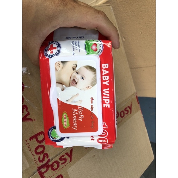 Khăn giấy ướt baby wipe không mùi