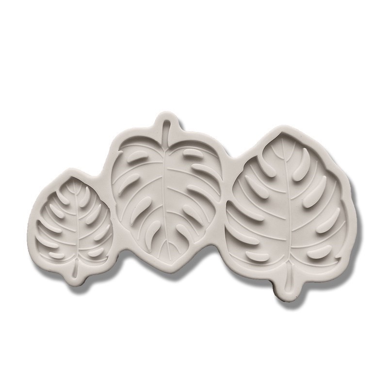 khuôn silicon lá trang trí bánh khuôn chất đẹp