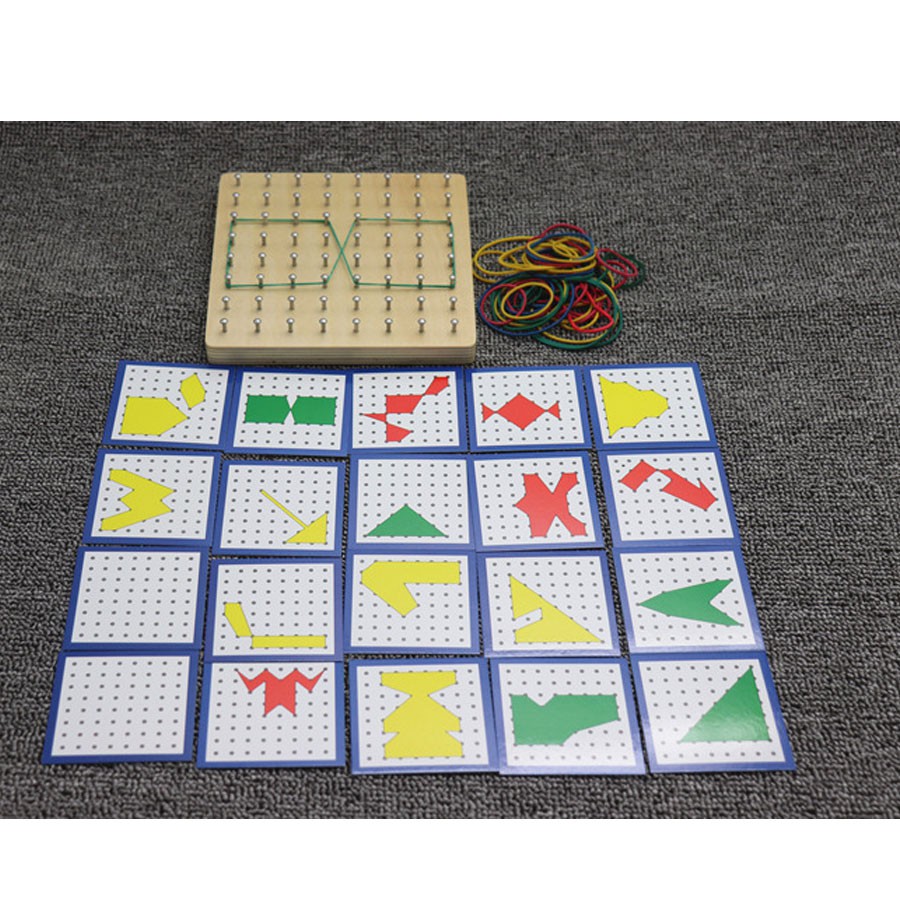 Bộ dây chun tạo hình -Giáo cụ Montessori