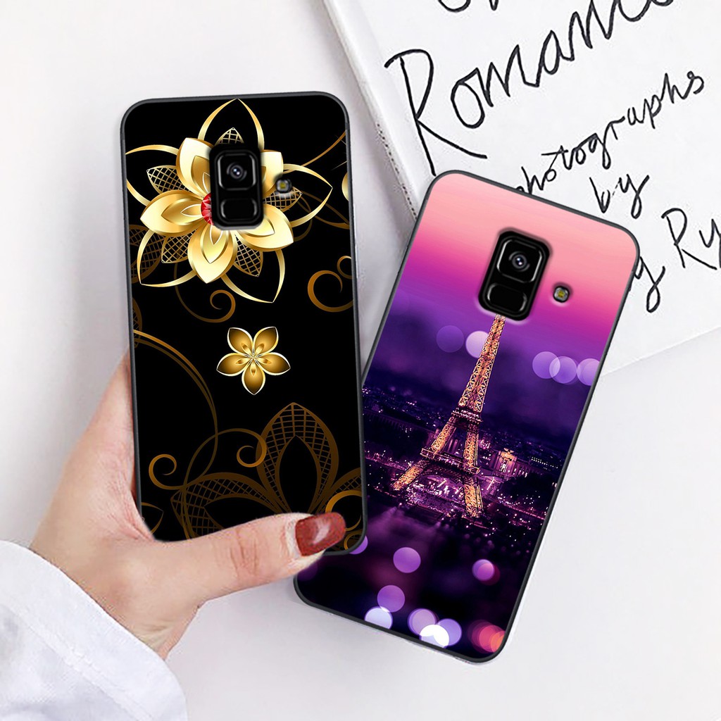 Ốp lưng điện thoại Samsung Galaxy A8 - A8 PLUS in hình hoa siêu đẹp- Doremistorevn