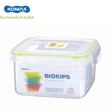 Hộp Nhựa Vuông Komax 71525 1.1L, nhựa PP chịu được nước nóng, xuất xứ Hàn Quốc