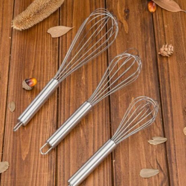 Cây đánh trứng inox 8, 10,12 inch