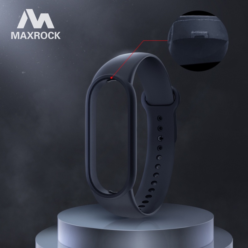 Dây đeo silicon nhiều màu 1 cho đồng hồ thông minh Xiaomi Mi Band 6 5 4 3 6