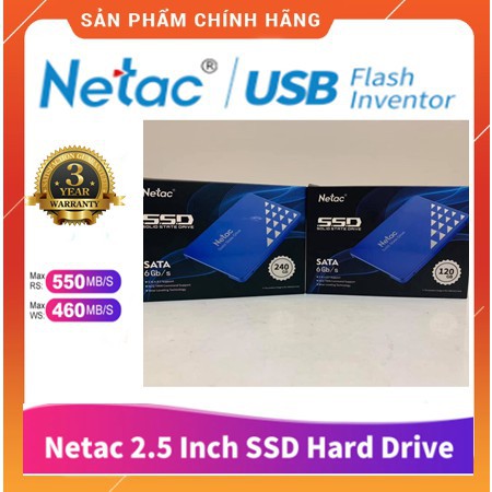 Ổ cứng SSD 2.5 inch NETAC N500S N600S 240GB 128GB 120GB - bảo hành 3 năm