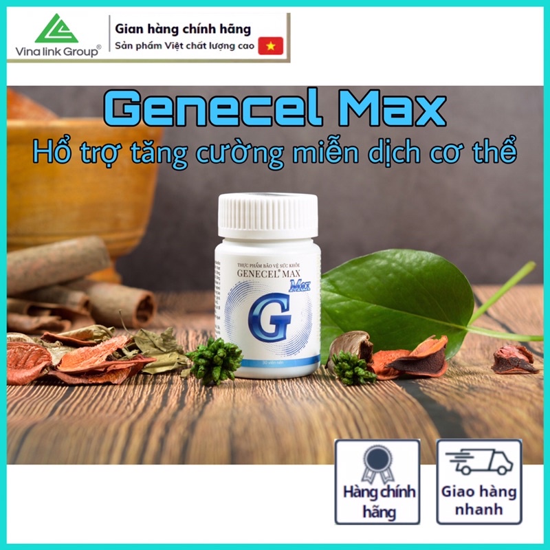 GENECEL MAX Hổ Trợ Miễn Dịch Cơ Thể
