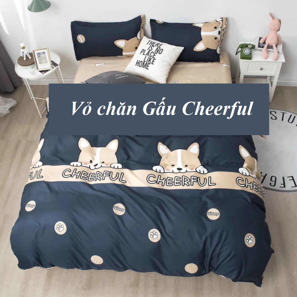 (LƯƠNG VỀ)  Bộ 5 chi tiết: VỎ CHĂN, GA, 3 VỎ GỐI vải poly cotton (Mền đắp mỏng có khoá kéo) mẫu Vũ trụ space