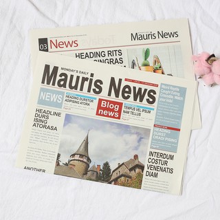 [ Rẻ Vô Địch ] Đạo Cụ Chụp Ảnh Báo Cũ Tiếng Anh FD964