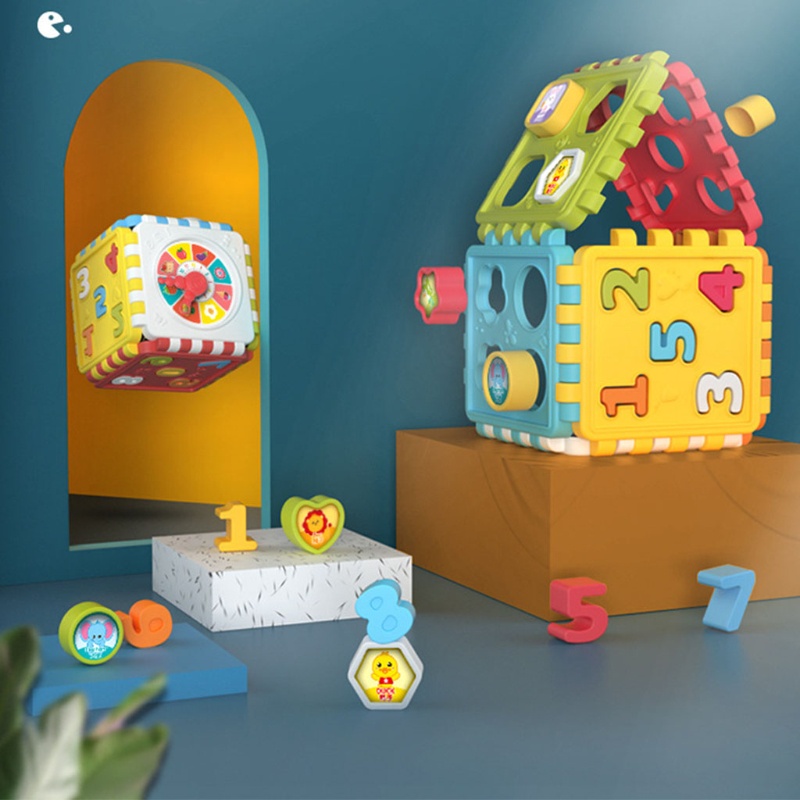 Bộ Đồ Chơi Lắp Ráp 6 Khối Sáng Tạo Cho Bé