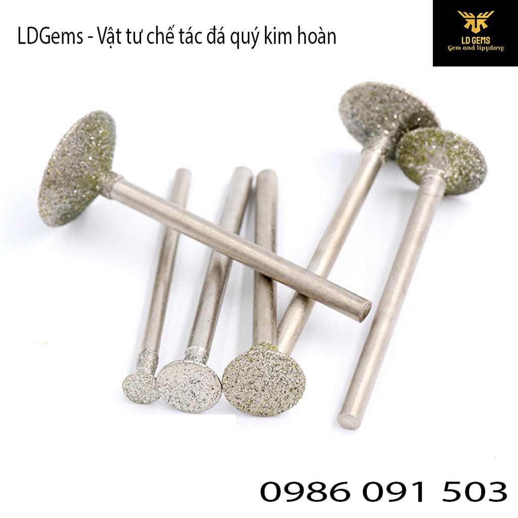 Mũi mài kim cương (MÃ C3) Cốt 2.35mm  chuyên dụng mài, chạm, khắc tượng ngọc, đá quý, đá thô, đá cảnh